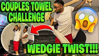 COUPLE TOWEL CHALLENGE WITH A WEDGIE TWIST!!
