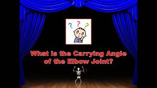 What is the carrying angle of the elbow joint?