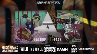 AFROJACK & Steve Aoki - MMLF vs Wild vs Ground Shake vs Damn vs Griztronics (Afrojack Mashup EDC 23)
