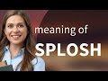 Splosh — SPLOSH meaning