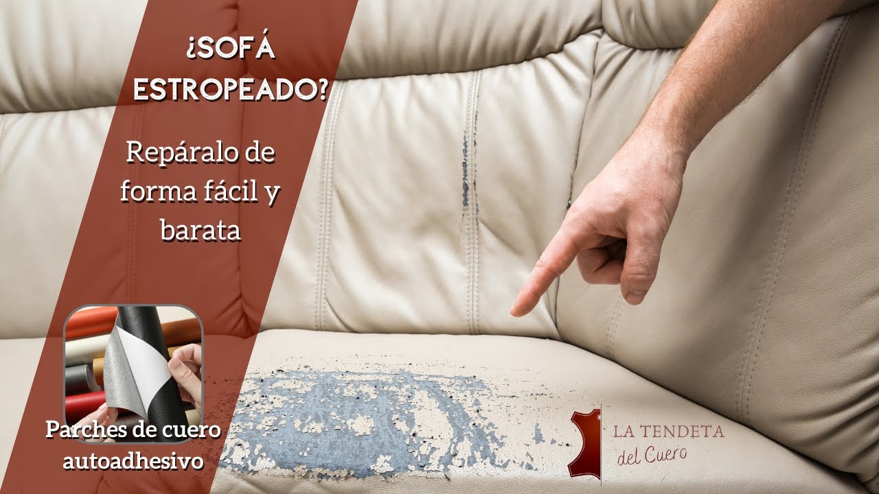 Como reparar tu sofá, sillón o asiento de cuero con los parches de cuero PU  autoadhesivo 