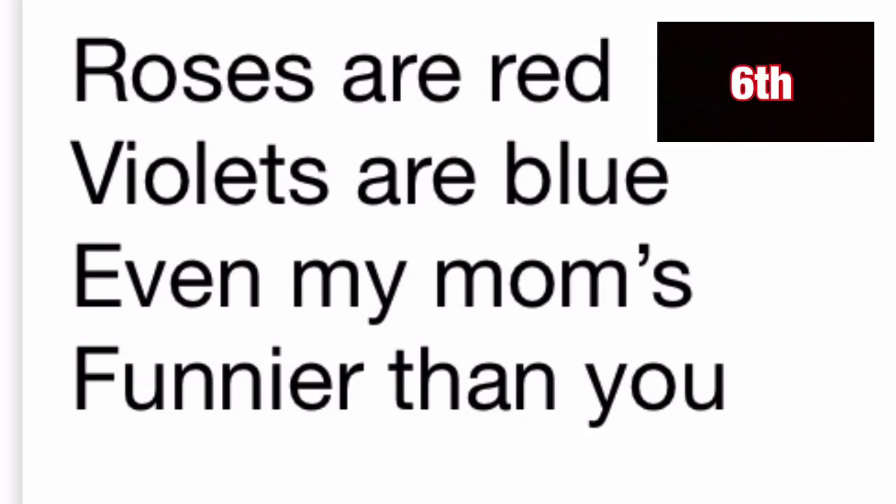 Poems red for are moms roses are blue violets Roses Are