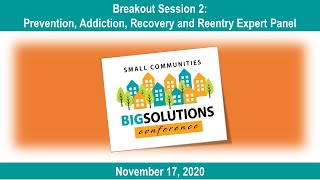 2020 SCBS Conference - Prevention, Addiction, Recovery and Reentry Expert Panel