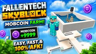 I Built the BEST MobCoin Farm in FallenTech Skyblock! 💰