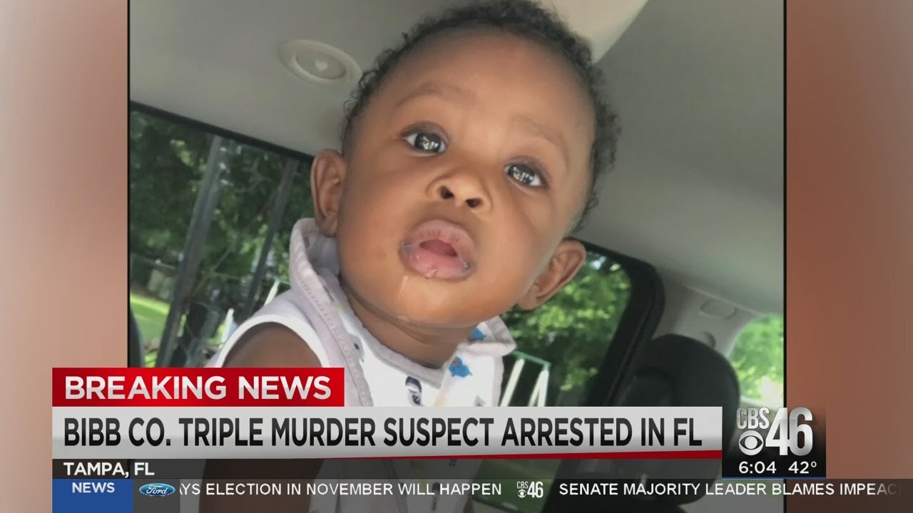 Triple murder suspect in Bibb County in custody, child safe - YouTube