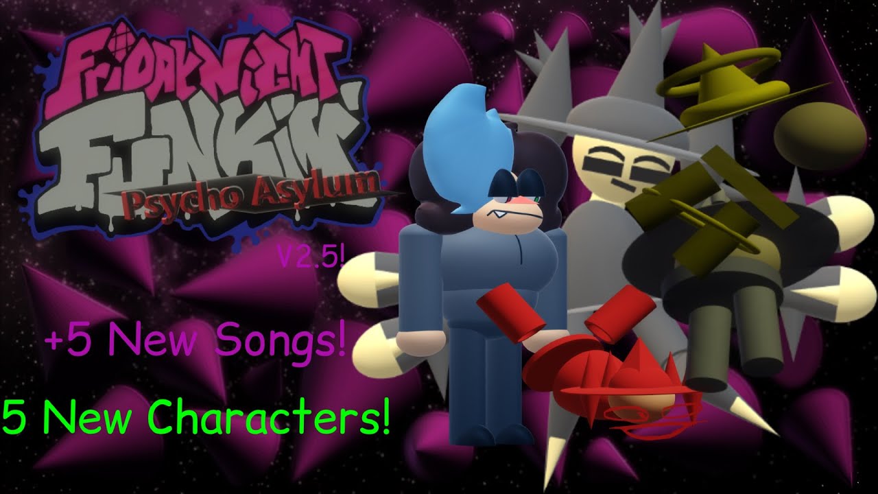 FNF Vs Dave & Bambi: Psycho Asylum V2.5! (Full Update Showcase!)