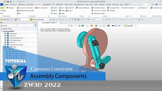 ZW3D - Tutorial - Common Constraint - Assembly Component
