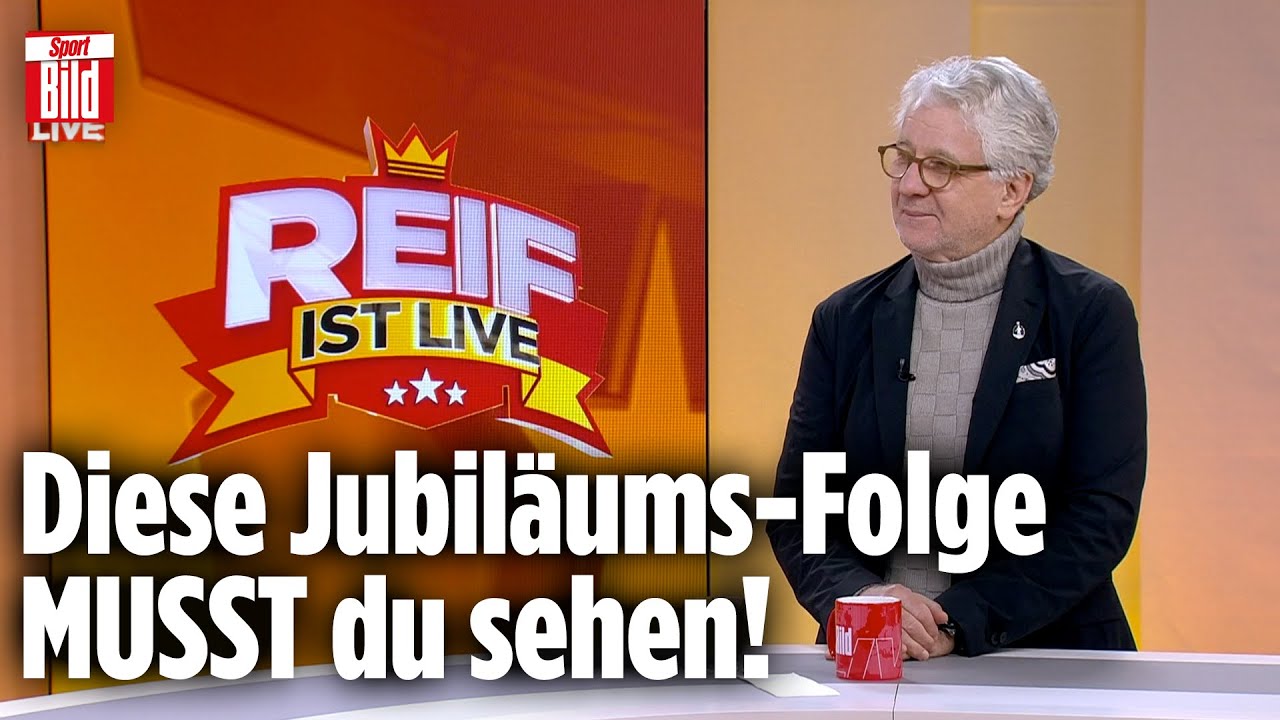 Am Freitag TV-Legende Marcel Reif löst Outfit-Versprechen ein! Reif ist Live