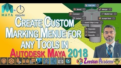 How to Create Custom Marking Menu in Maya | How to setup user defined Marking Menu in MAYA | Tip-19