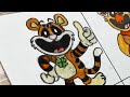 Drawing Tiggy Tigers (Poppy Playtime Chapter 4)