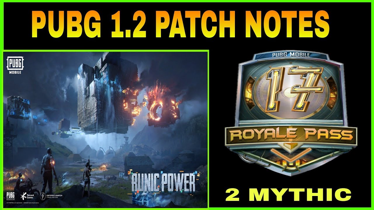 PUBG MOBILE 1.2 OFFICIAL PATCH NOTES IS HERE || 2 MYTHIC OUTFIT CONFIRMED IN ROYALE PASS