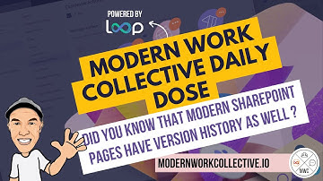 Modern SharePoint Pages Version History