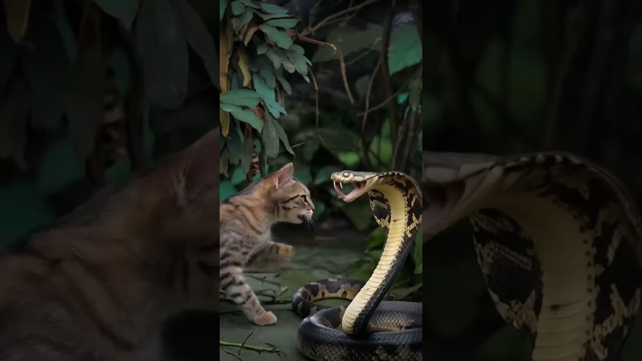 CAT FIGHT WITH COBRA