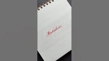 Copperplate calligraphy script practice by using an oblique holder & metallic ink. #calligraphy