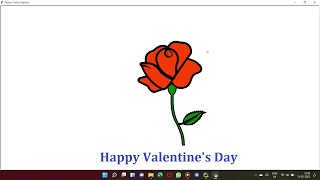 Famous Happy Valentine's Day | Rose with python Profile