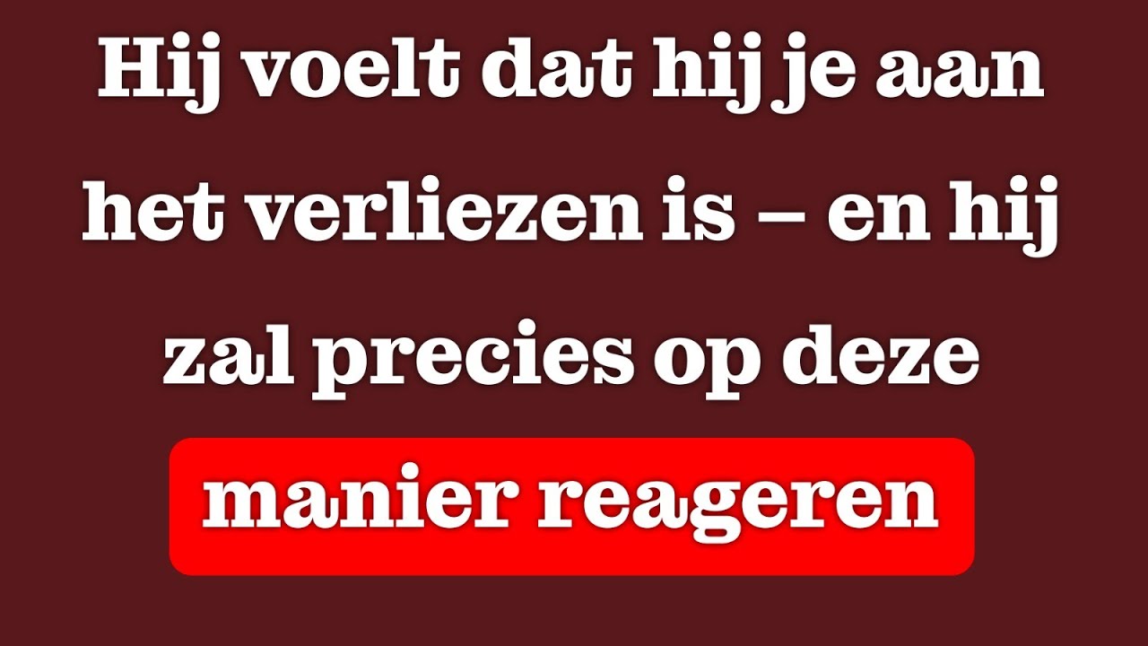 Deze persoon voelt dat ze je verliest. Ze zullen iets onverwachts doen | Carl Jung