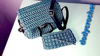 شنطه كروشيه بخيط المكرميه المصري how to crochet bag  #dodycrochet   2022