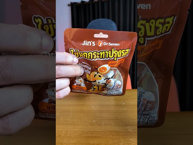 Why Are These Seasoned Quail Eggs from 7-Eleven Thailand SO Addictive?! 😳🥚 | ASMR Shorts