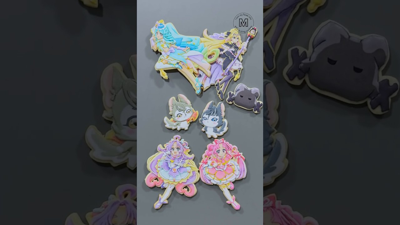 【映画名探偵プリキュア】アランとレインを食べられるアイシングクッキーにしてみた!