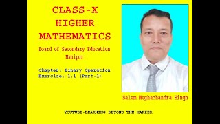 Celebrity Class-X: Higher  Mathematics  , Binary  Operation[Theory] Bosem. Profile