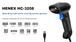 What types of barcodes can a wired 2D barcode scanner scan? #barcodescanner