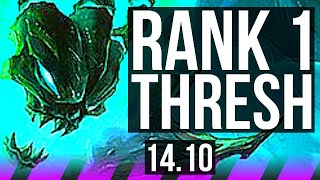 THRESH & Draven vs LULU & Jinx (SUP) | Rank 1 Thresh, 2/1/9, Rank 15 | KR Challenger | 14.10