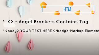 HTML structure, elements, and attributes