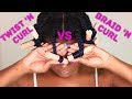 Twist and Curl VS Braid and Curl Out on Natural Hair | Miche Beauty