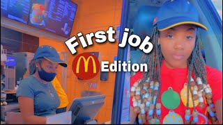 grwm first day of work at mcdonalds | first job at 15!