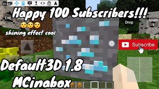 Default3D 1.8 HAPPY 100 SUBSCRIBERS!! | MCinabox | Minecraft java on android | AjGamingPH Official
