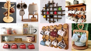 DIY Wooden Coffee Mug Holder / Storage Ideas