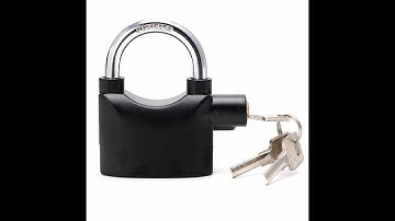The Alarm Siren Padlock 110dba Instructions Review And Unboxing