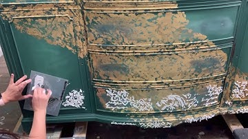 Using Decor Stencils and 3D Fiber Paste