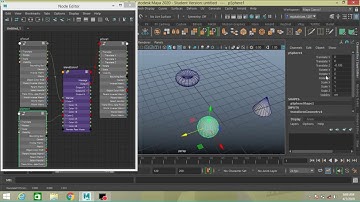 Autodesk maya 2020-Node editor-utility node(blend colors) tutorial