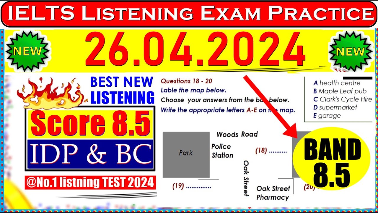 IELTS LISTENING PRACTICE TEST 2024 WITH ANSWERS  26042024