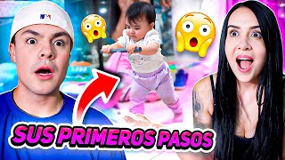 LOS PRIMEROS PASOS DE MI HIJA ISABELLA😍😱 Carlos & Adri