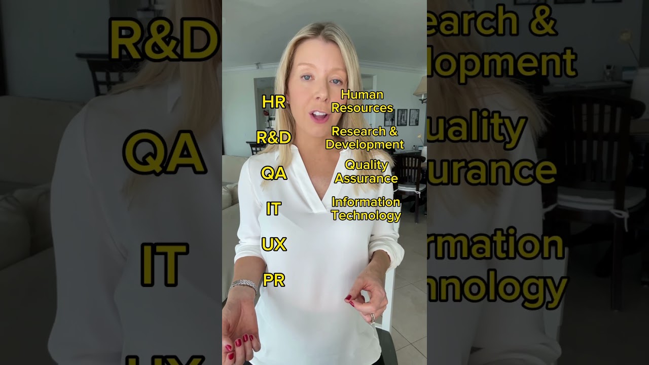 6 аббревиатур для отделов/должностей