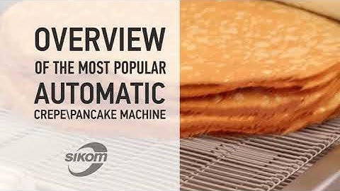 AUTOMATIC CREPE MACHINE COMPLETE INSTRUCTIONS