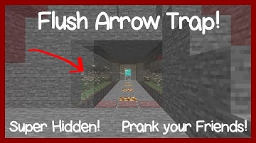 Flush and Hidden Arrow Trap: Minecraft Redstone Contraptions