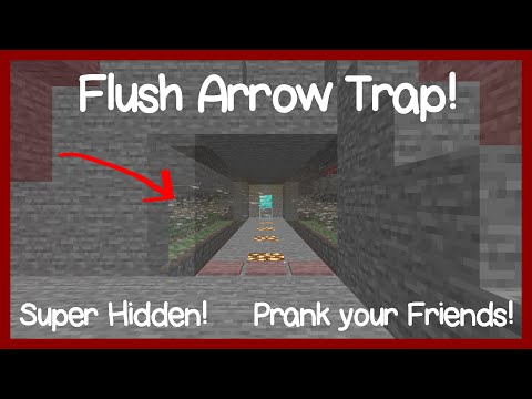 Flush and Hidden Arrow Trap: Minecraft Redstone Contraptions