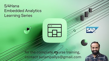 Day1 S/4 HANA Embedded Analytics - Learning Series