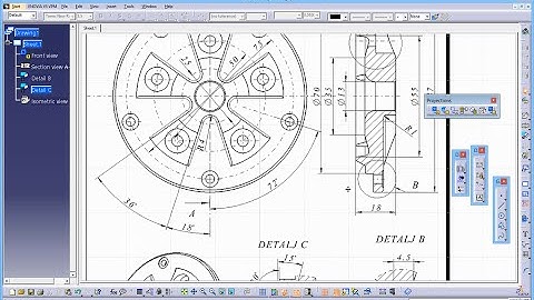 CATIA Tutorial - Drafting/Drawings Exercise 12 - v1 - CATDrawing