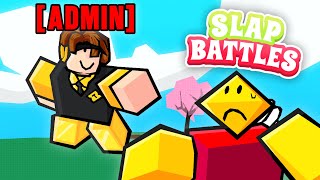 Testing ADMIN GLOVE MYTHS in SLAP BATTLES!