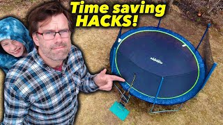 3 things YOU need to know before you buy  Zupapa Saffun 15' trampoline winter maintenance