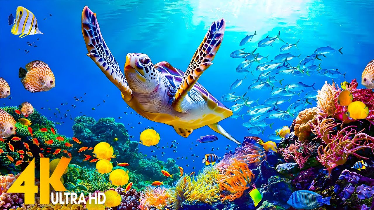 NEW] 4HRS Stunning 4K Underwater Wonders - Relaxing Music