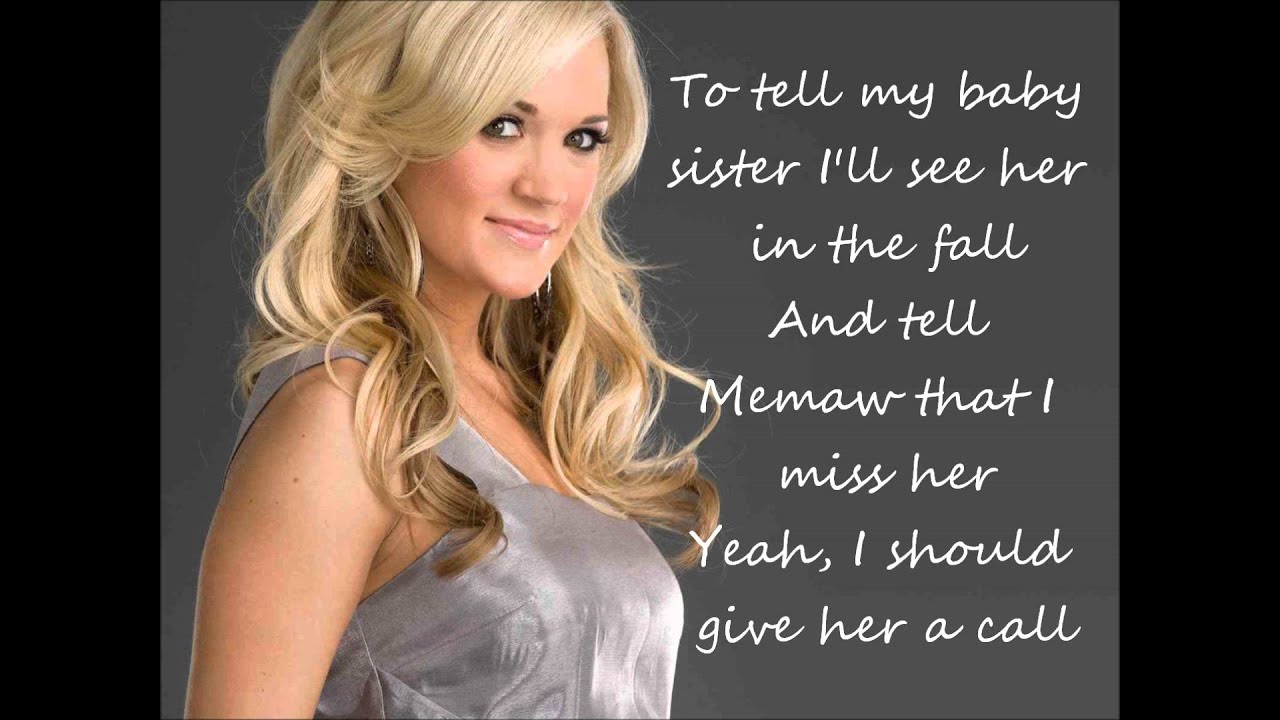 Carrie Underwood Dont Forget To Remember Me Lyrics Youtube