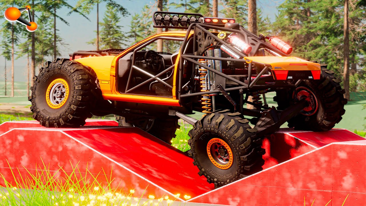 Satisfying Cars Suspension Test #18 - BeamNG drive