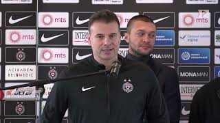 FK Partizan, Stanojević: Fokusirani do kraja 12.01.22.