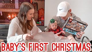 BABY'S FIRST CHRISTMAS | Vlogmas Day 25 & 26 | Christmas Eve and Christmas Day for Newborn