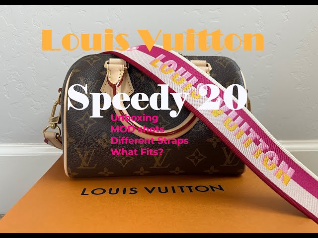 Louis Vuitton Monogram Speedy 20 strap mix and match options